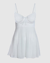 La Senza Unlined Balconette Babydoll With A Bow Ivory / M